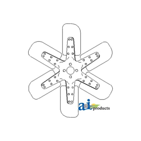 A & I Products Fan, 6 Blade 20" x20" x6" A-A173726